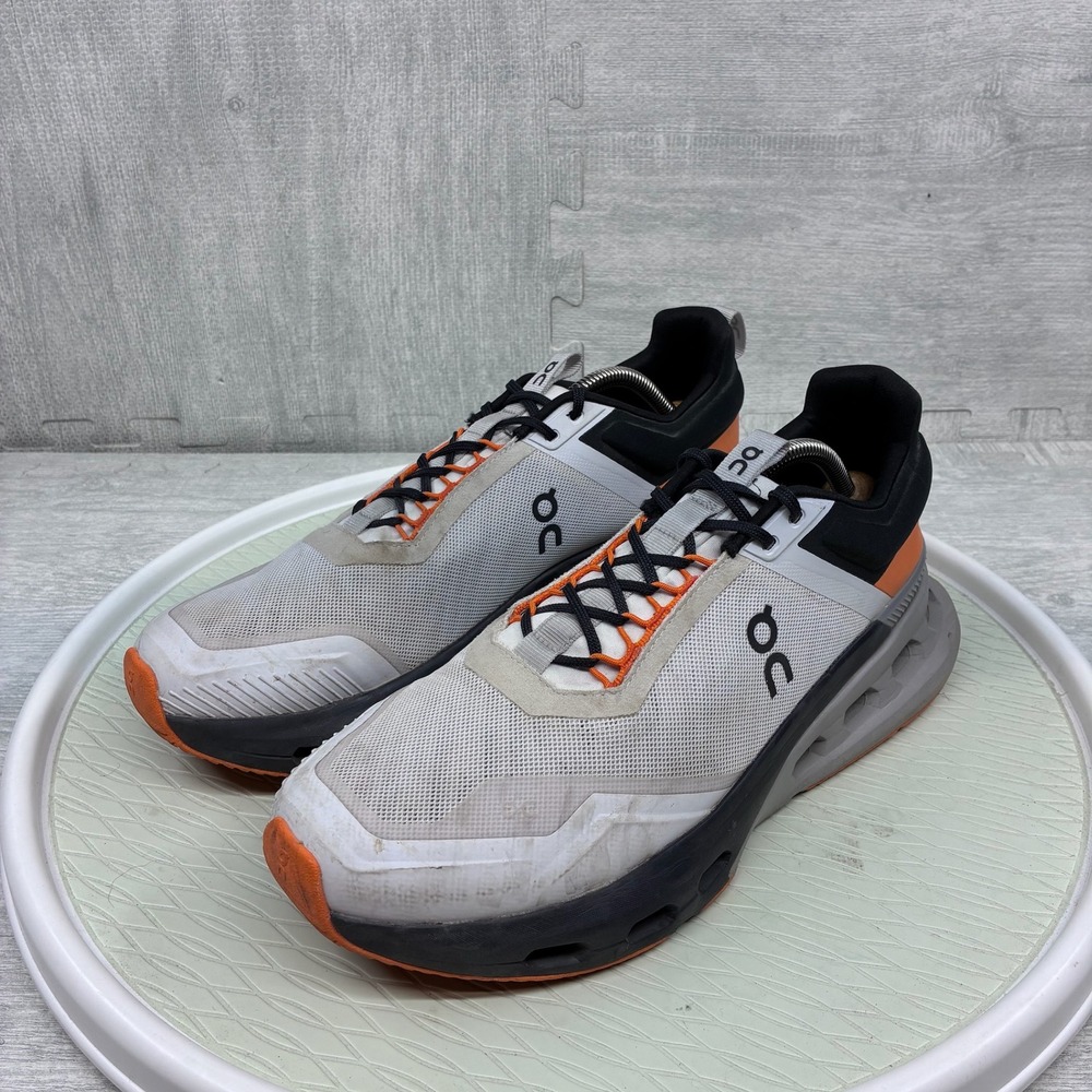 On Running Cloudnova X Shoes Mens 12 White Black Orange Mesh 3ME30412727
